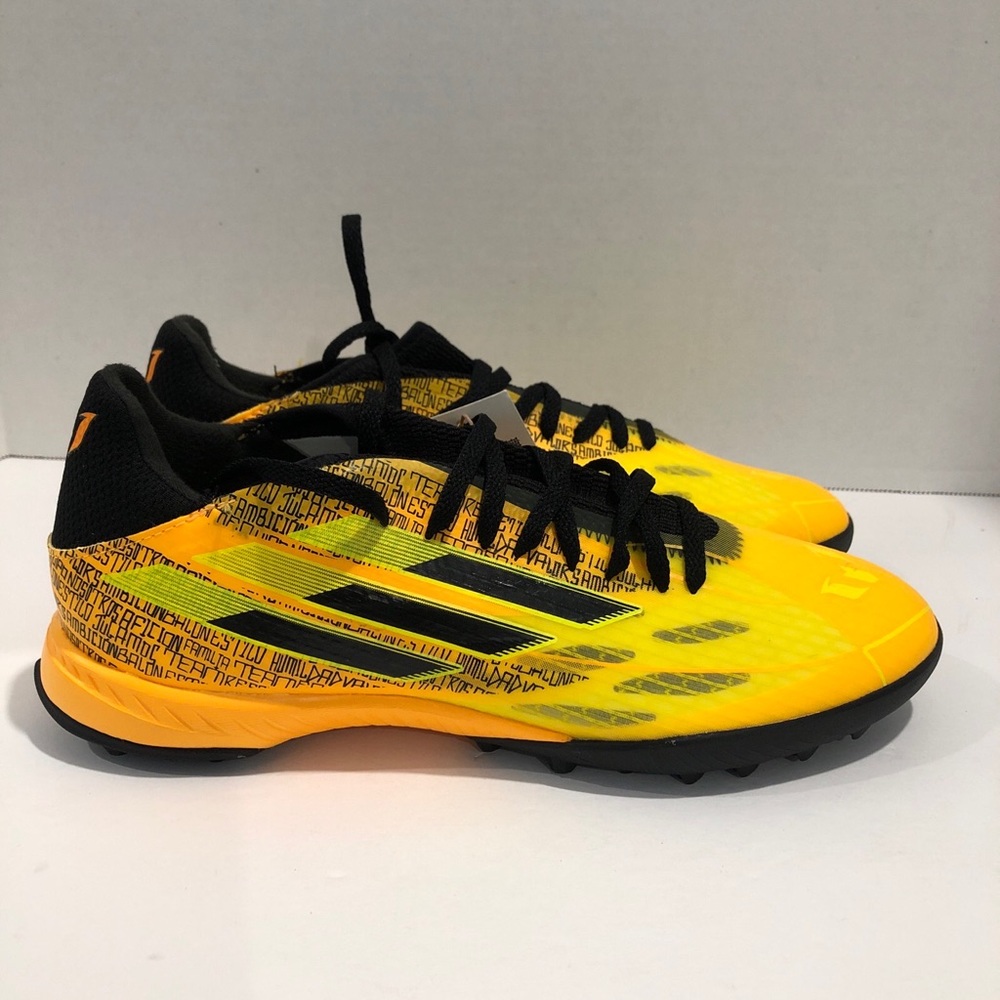 ADIDAS X SPEEDFLOW MESSI.3 TF Shoes Solar Gold/Black Men Sz 6.5 Wom 7.5 GW7423